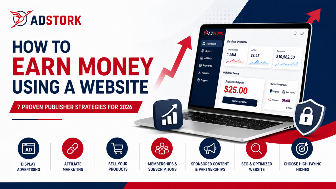 How to Earn Money Using a Website: 7 Proven Publisher Strategies for 2026